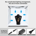 PULUZ 40cm Folding Portable White Light Dimmable Photo Lighting Studio Shooting Tent Box Kit with 6 Colors (Black, Orange, White, Red, Green, Blue) Backdrops, 40cm Box(UK/AE), 40cm Box(US), 40cm Box(UK), 40cm Box(EU), 40cm Box(AU)