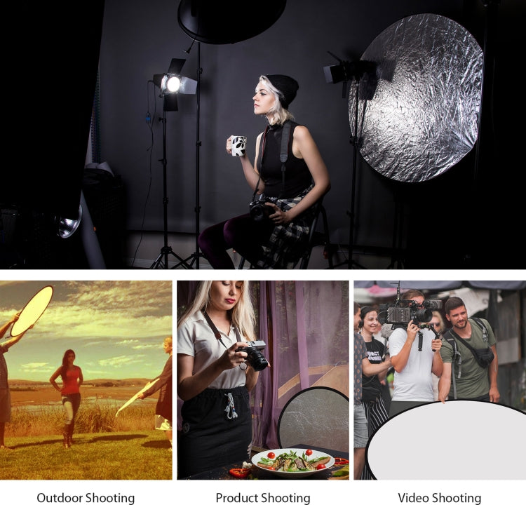 PULUZ 110cm 5 in 1 (Silver / Translucent / Gold / White / Black) Folding Photo Studio Reflector Board, 110cm Reflector(AE), 110cm Reflector