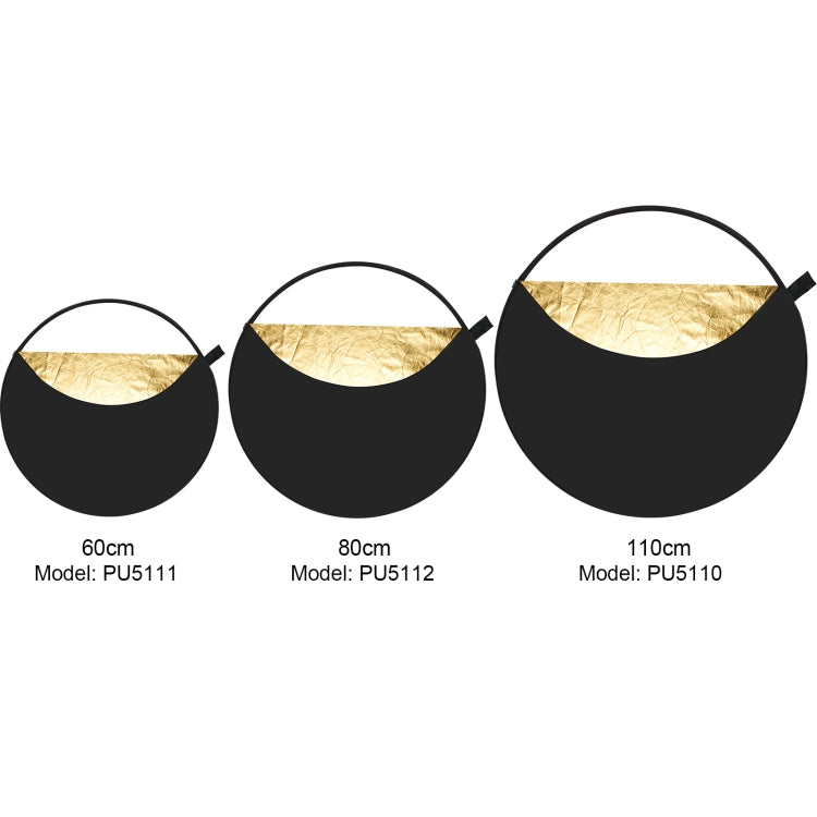 PULUZ 110cm 5 in 1 (Silver / Translucent / Gold / White / Black) Folding Photo Studio Reflector Board, 110cm Reflector(AE), 110cm Reflector