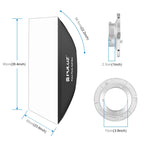 PULUZ Rectangle Speedlite Softbox Bowens Mount Diffuser, 60 x 90cm Rectangle