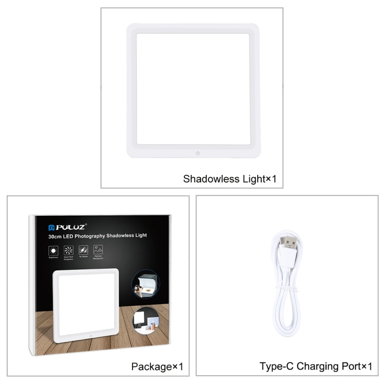 PULUZ LED Shadowless Light Pad for 30cm Photo Studio Box, 30cm Shadowless Light