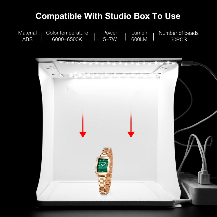 PULUZ Mini LED Photography Shadowless Light Lamp Panel Pad + Studio Shooting Tent Box, Acrylic Material, 20cm x 20cm Effective Area, 20cm(2 LED) + Shadowless Light(RU), 20cm(2 LED) + Shadowless Light