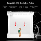 PULUZ Mini LED Photography Shadowless Light Lamp Panel Pad + Studio Shooting Tent Box, Acrylic Material, 20cm x 20cm Effective Area, 20cm(2 LED) + Shadowless Light(RU), 20cm(2 LED) + Shadowless Light