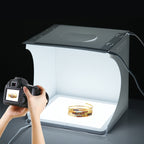 PULUZ Mini LED Photography Shadowless Light Lamp Panel Pad + Studio Shooting Tent Box, Acrylic Material, 20cm x 20cm Effective Area, 20cm(2 LED) + Shadowless Light(RU), 20cm(2 LED) + Shadowless Light