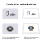 PULUZ Mini LED Photography Shadowless Light Lamp Panel Pad + Studio Shooting Tent Box, Acrylic Material, 20cm x 20cm Effective Area, 20cm(2 LED) + Shadowless Light(RU), 20cm(2 LED) + Shadowless Light