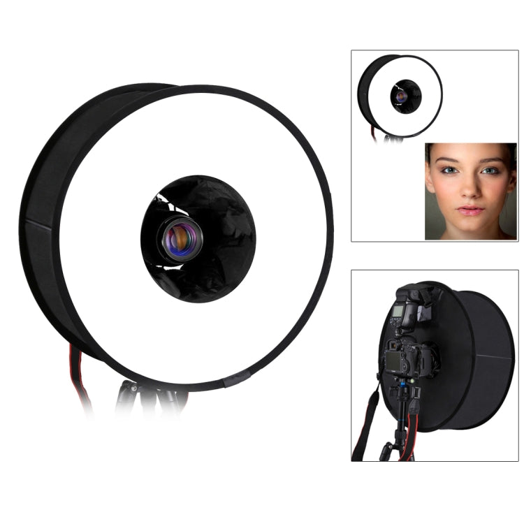 PULUZ 45cm Round Style Macro and Portrait Softbox SpeedLite Flash Light Foldable Diffuser, 45cm Round(US), 45cm Round, 45cm Round(AE)