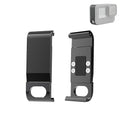PULUZ Metal Battery Side Interface Cover for GoPro HERO13 Black /12 Black /11 Black /10 Black /9 Black, Metal Plastic Side Cover