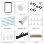 PULUZ 2m 240W 5500K Photo Light Studio Box Kit for Clothes / Adult Model Portrait, 2m Box(US), 2m Box(EU), 2m Box(AU), 2m Box(UK)