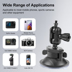 PULUZ 1/4 inch Magic Arm Suction Cup Mount, 1/4 inch Suction Cup Mount