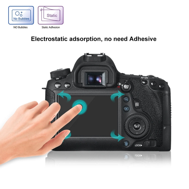 PULUZ 2.5D 9H Tempered Glass Film for Canon 6D, Compatible with Sony HX50 / HX60, Olympus TG3 / TG4 / TG5, Nikon AW1, For Canon 6D