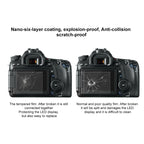 PULUZ 2.5D 9H Tempered Glass Film for Canon 650D, Compatible with 90D / 80D / 70D / 77D(9000D) / 800D(X9I) / 700D(X7I) / 750D(X8I) / 760D(8000D) / XC10 / XC15 / 7D2, Pentax Q1 / K-S1 /Q10 / Q7, Panasonic ZS35, Nikon V1, For Canon 650D