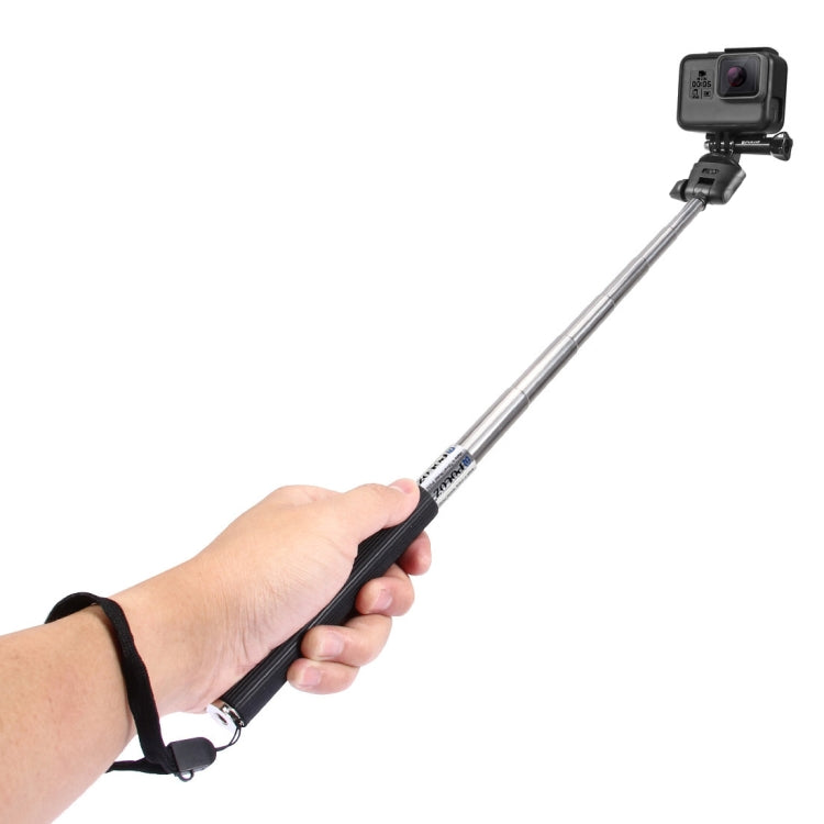 PULUZ Extendable Handheld Selfie Monopod for DJI, Insta360, GoPro and Other Action Cameras, Length: 22.5-80cm, Length: 22.5-100cm