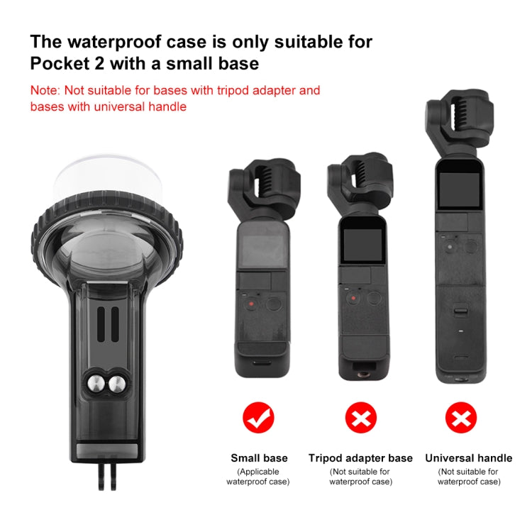 PULUZ 60m Underwater Waterproof Housing Diving Case Cover for DJI Osmo Pocket 2, PULUZ For DJI Pocket 2