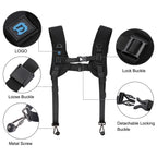 PULUZ Quick Release Double Shoulder Harness Soft Pad Decompression Foam Strap Belt for DSLR Digital Cameras, Double Shoulder(AE), Double Shoulder