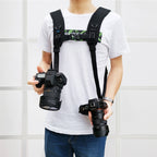 PULUZ Quick Release Double Shoulder Harness Soft Pad Decompression Foam Strap Belt for DSLR Digital Cameras, Double Shoulder(AE), Double Shoulder