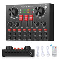 PULUZ Live Broadcasting Sound Card Bluetooth Karaoke Singing Recording Sound Mixer for Mobile Phone / Computer / Laptop / Tablet PC, Chinese Version, Chinese Version