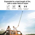 PULUZ 2m Metal Selfie Stick Monopod  for Insta360 One RS / X2 / X3, 2m Monopod