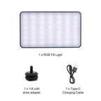 PULUZ Pocket 140 LEDs RGB Full Color Beauty Fill Light Handheld Photography LED Light, 140 LED