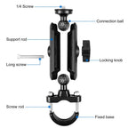 PULUZ Motorcycle Handlebar Fixed Mount U-Bolt Base Holder for GoPro and Other Action Cameras, Handlebar Mount