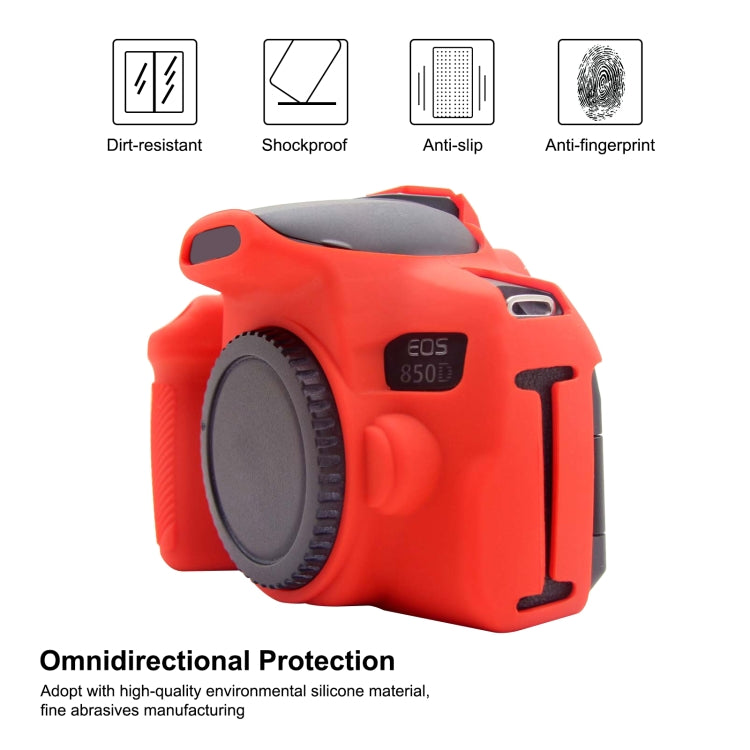 PULUZ Soft Silicone Protective Case for Canon EOS 850D, For Canon EOS 850D