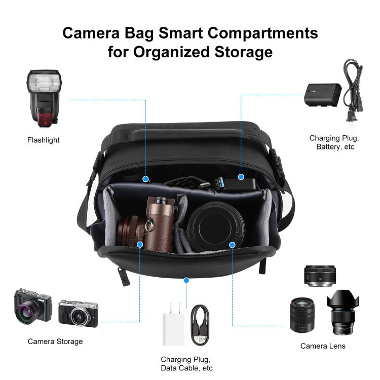 PULUZ Portable Carry Bag Single Shoulder Storage Bag for DJI Mini Series Drone / DJI Osmo Pocket Series