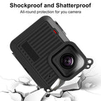 For GoPro HERO 2024 PULUZ Silicone Protective Case Side Interface Cover with Wrist Strap & Lens Cover, Silicone Protective Case