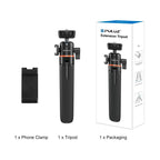 PULUZ Mini Phone Camera Extension Tripod Stand 360 Degree Ball Head Cold Shoe Selfie Stick, Phone Camera Tripod