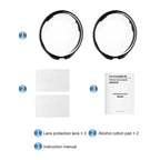 For Insta360 X5 PULUZ Rotating Optical Tempered Glass Lens Guard Protective Cover, Rotating Glass Lens Guard