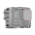 For Insta360 Ace Pro 2 PULUZ Aluminum Alloy Protective Cage Rig Dual Cold Shoe Housing Frame, For Insta360 Ace Pro 2 Meta Cage