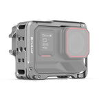For Insta360 Ace Pro 2 PULUZ Aluminum Alloy Protective Cage Rig Dual Cold Shoe Housing Frame, For Insta360 Ace Pro 2 Meta Cage