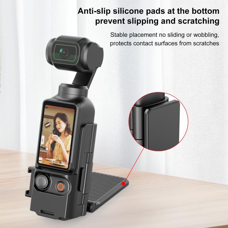 For DJI Osmo Pocket 3 PULUZ Folding Magnetic Mount Base Bracket, Magnetic Mount Base