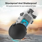 For Insta360 X5 PULUZ Invisible Dive Case Lens Guard Silicone Protective Lens Cap Cover, For Insta360 X5