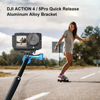 For DJI Osmo Action 5 Pro / 4 / 3 PULUZ Vertical Horizontal Shooting Quick Release Metal Magnetic L Bracket, For DJI Osmo Action 5 Pro / 4