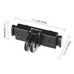 For Insta360 X5 / Ace Pro / Pro 2 PULUZ Aviation Aluminum Quick Release Base Adapter Bracket, Aluminum Quick Release Base