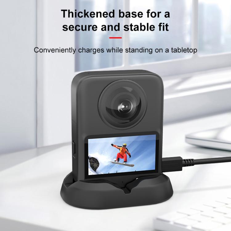 For DJI Osmo 360 PULUZ Silicone Base Stand, Desktop Silicone Base