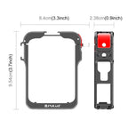 For DJI Osmo 360 PULUZ Aluminum Alloy Protective Cage Expansion Frame with Lens Cover, Protective Cage