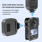 For DJI Osmo 360 PULUZ Aluminum Alloy Protective Cage Expansion Frame with Lens Cover, Protective Cage