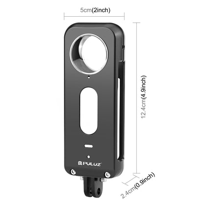For Insta360 X3 PULUZ Metal Protective Cage Rig Housing Frame with Lens Protector, Metal Frame with Lens Protector