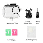 For DJI Osmo Action 5 Pro / 3 / 4 PULUZ 60m Underwater Waterproof Housing Diving Case with Cold Shoe & Buckle Basic Mount & Screw, For DJI Osmo Action 3 / 4 Waterproof Case