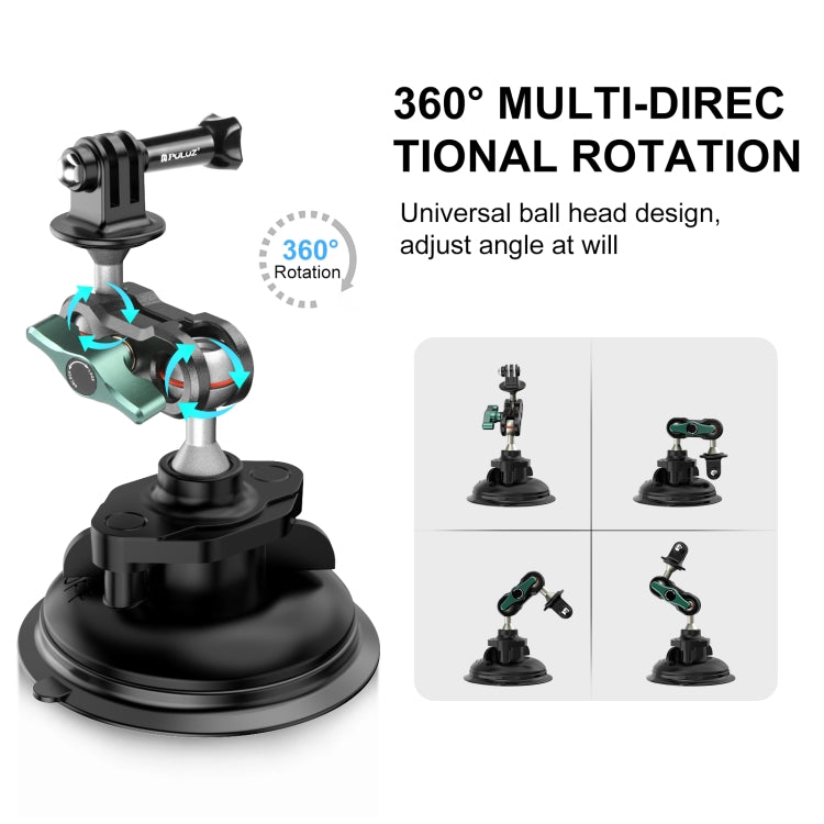 PULUZ Magic Arm Stronge Suction Cup Aluminum Alloy Mount, Magic Arm Suction Cup