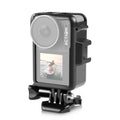 For DJI Osmo Action 4 / 3 PULUZ Vertical Plastic Protective Frame Cage with Cold Shoes, For DJI Osmo Action 5 Pro / 4 / 3 Vertical Cage