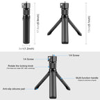 For Insta360 X3 PULUZ Rotary Handle Desktop Tripod Stand 110cm Selfie Stick Monopod, Desktop Tripod Stand 110cm Selfie Stick