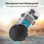 For Insta360 X3 PULUZ Invisible Dive Case Lens Guard Silicone Protective Cover, For Insta360 X4 / X3