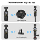 For DJI OSMO Pocket 3 PULUZ Metal Protection Frame Cage Adapter Bracket with Dual Cold Shoes, Metal Protection Frame