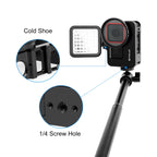 For Insta360 Ace Pro / Ace PULUZ Metal Rabbit Cage Adapter Frame with 52mm UV Filter & Adapter Ring, For Insta360 Ace Metal Cage 1