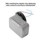 For Insta360 Ace Pro PULUZ 52mm UV Lens Filter Adapter Ring with Lens Cover, For Insta360 Ace Pro Filter Adapter Ring