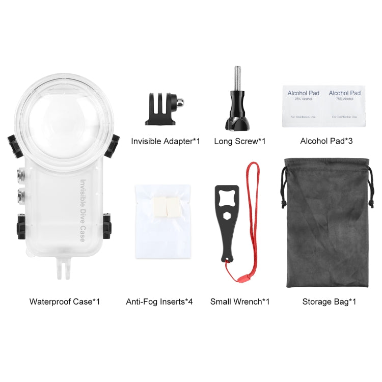 For Insta360 X4 PULUZ 50m Waterproof Sealed Diving Case, For Insta360 X4