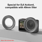 For DJI Action 4 PULUZ Filter Holder Metal Protective Filter Frame, For DJI Action 5 Pro / 4