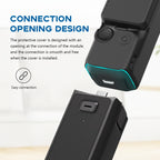 For DJI OSMO Pocket 3 PULUZ  2 in 1 Silicone Cover Case Set with Strap, Silicone Cover(Black), Silicone Cover(Grey)