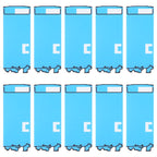 For Samsung Galaxy Z Flip4 SM-F721B 10pcs Front Housing Adhesive, For Samsung Galaxy Z Flip4